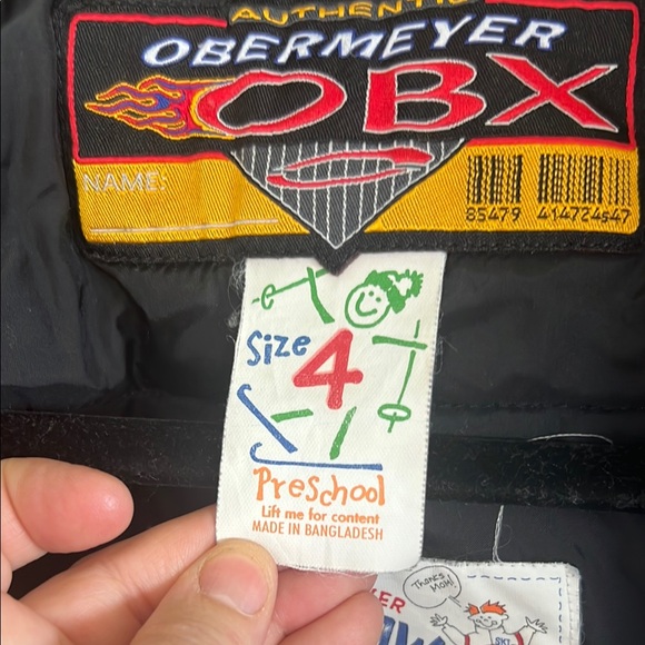 Obermeyer Kids Jacket - Blue, Yellow, Red, Black - Picture 3 of 5